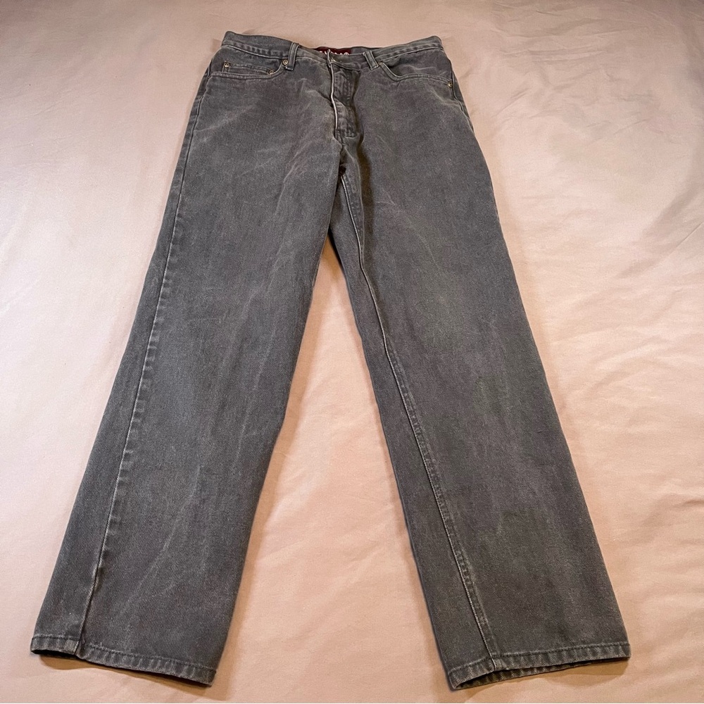 Nevada Woman’s Classic Straight-Leg High Rise Jeans in Grey